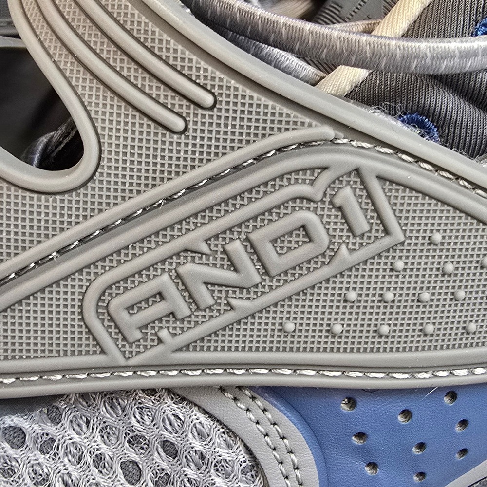 AND1 Boys Basketball Shoes Grey Blue Camo Midsole BMA124GX015 Size 6